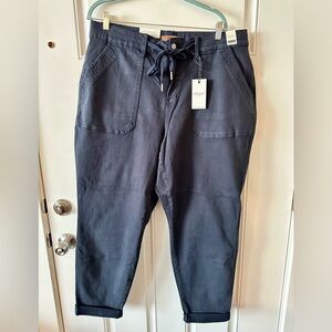Judy Blue Navy Cuffed Joggers (20W) - NWT
